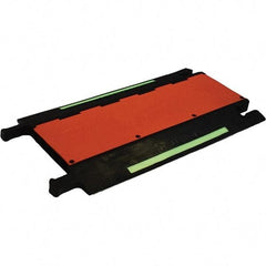 PRO-SAFE - 36" Long x 20" Wide x 1-3/4" High, Polyurethane Ramp Cable Guard - 20,000 Lb Load Limit - Benchmark Tooling