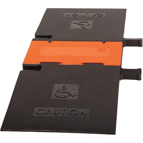 PRO-SAFE - 52-1/2" Long x 19" Wide x 1-3/4" High, Polyurethane Ramp Cable Guard - 20,000 Lb Load Limit - Benchmark Tooling