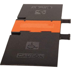 PRO-SAFE - 52-1/2" Long x 19" Wide x 1-3/4" High, Polyurethane Ramp Cable Guard - 20,000 Lb Load Limit - Benchmark Tooling
