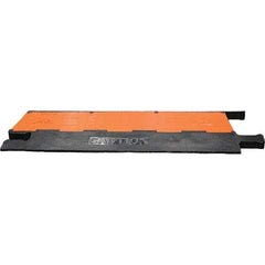 PRO-SAFE - 36" Long x 20" Wide x 1-3/4" High, Polyurethane Ramp Cable Guard - 20,000 Lb Load Limit - Benchmark Tooling