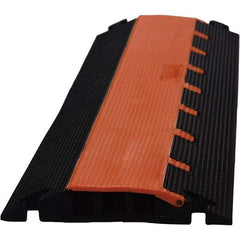 PRO-SAFE - 36" Long x 13" Wide x 1-3/4" High, Polyurethane Ramp Cable Guard - 14,000 Lb Load Limit - Benchmark Tooling