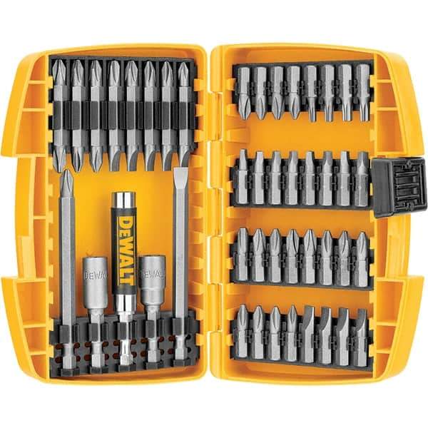 DeWALT - 45 Piece, Screwdriver Bit Set - SQ1, SQ2, SQ3, 1/4" Drive - Benchmark Tooling