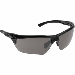 MCR Safety - Black Mirror Lenses, Framed Safety Glasses - Anti-Fog, Scratch Resistant, Black Polycarbonate Frame, Size Universal, Wrap Around - Benchmark Tooling