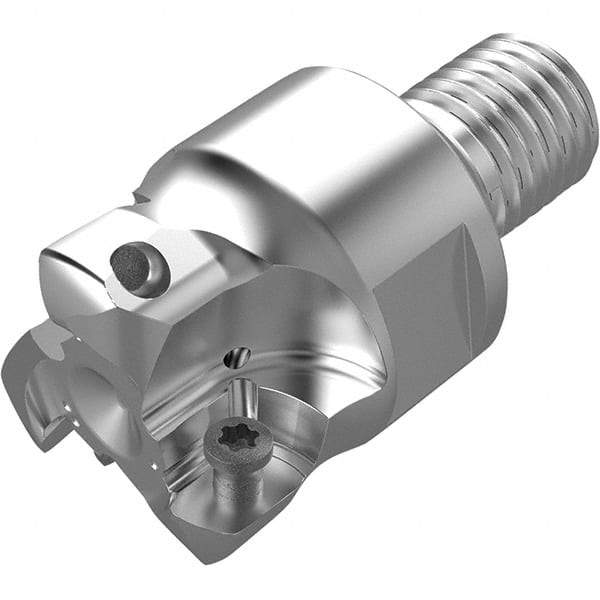 Seco - 19.1mm Cut Diam, 1.9mm Max Depth, M20 20mm Shank Diam, Modular Connection Indexable High-Feed End Mill - Screw Holding Method, LPKT09 Insert, R217.21 Toolholder, Through Coolant - Benchmark Tooling