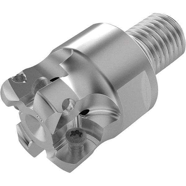 Seco - 22.1mm Cut Diam, 1.9mm Max Depth, M16 16mm Shank Diam, Modular Connection Indexable High-Feed End Mill - Screw Holding Method, LPKT09 Insert, R217.21 Toolholder, Through Coolant - Benchmark Tooling