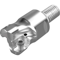 Seco - 12.4mm Cut Diam, 1.8mm Max Depth, M20 20mm Shank Diam, Modular Connection Indexable High-Feed End Mill - Screw Holding Method, LPKT09 Insert, R217.21 Toolholder, Through Coolant - Benchmark Tooling