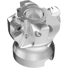 Seco - 4 Inserts, 27.5mm Cutter Diam, 1.8mm Max Depth of Cut, Indexable High-Feed Face Mill - 16mm Arbor Hole Diam, 0.3307" Keyway Width, 40mm High, R220.21-LP09 Toolholder, LPKT09 Inserts, Series High Feed - Benchmark Tooling
