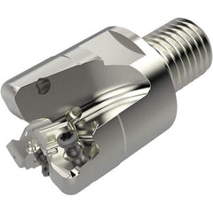 Seco - 1-1/2" Cut Diam, 7.5mm Max Depth of Cut, 40mm OAL, Indexable Square Shoulder End Mill - XN..0804.. Inserts, M20 Modular Connection, 90° Lead Angle, Through Coolant, Series R217.96 - Benchmark Tooling