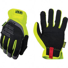 Mechanix Wear - Size S, ANSI Cut Lvl A5, Synthetic Leather Cut & Puncture Resistant Gloves - Elastic Cuff, Hi-Vis Yellow, Paired - Benchmark Tooling