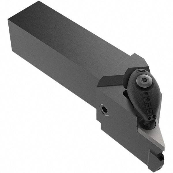Seco - DVJBL, Left Hand Cut, 93° Lead Angle, 20mm Shank Height x 20mm Shank Width, Neutral Rake Indexable Turning Toolholder - 100mm OAL, VB1604 Insert Compatibility, Series Jetstream - Benchmark Tooling