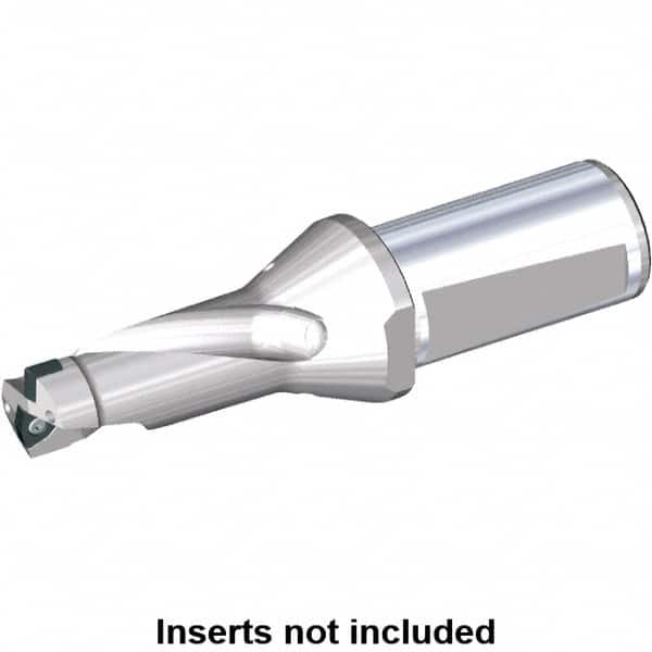 Kennametal - 96mm Max Drill Depth, 2xD, 48mm Diam, Indexable Insert Drill - 2 Inserts, 40mm Shank Diam, Whistle Notch Shank - Benchmark Tooling