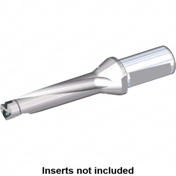 Kennametal - 108mm Max Drill Depth, 4xD, 28mm Diam, Indexable Insert Drill - 2 Inserts, 32mm Shank Diam, Whistle Notch Shank - Benchmark Tooling