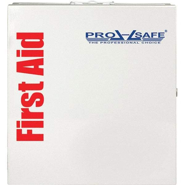 PRO-SAFE - Industrial First Aid Cabinet - 14"x13-1/4"x3-1/8", White, Metal - Benchmark Tooling