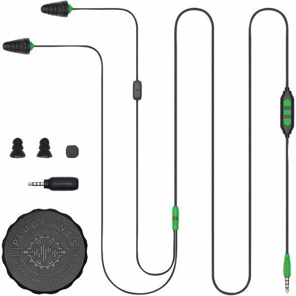 Plugfones - Hearing Protection/Communication Type: Earplugs w/Audio Noise Reduction Rating (dB): 26.00 - Benchmark Tooling