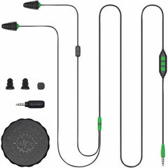 Plugfones - Hearing Protection/Communication Type: Earplugs w/Audio Noise Reduction Rating (dB): 26.00 - Benchmark Tooling