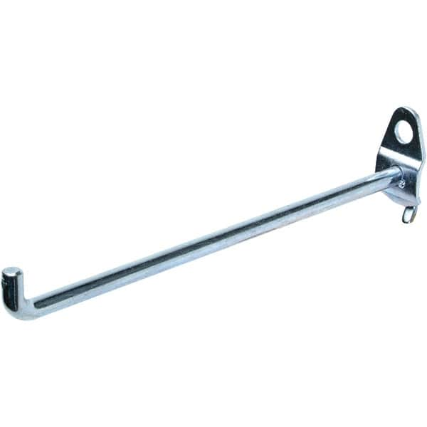 NMC - 6" Long Pegboard Hook - 6" Projection, 90° Bend, Steel - Benchmark Tooling