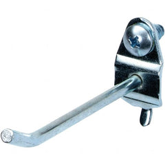 NMC - 2-1/2" Long Pegboard Hook - 2-1/2" Projection, 30° Bend, Steel - Benchmark Tooling