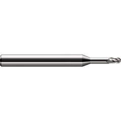 Harvey Tool - Ball End Mills; Mill Diameter (Decimal Inch): 0.0180 ; Number of Flutes: 3 ; Length of Cut (Decimal Inch): 0.0270 ; Material: Solid Carbide ; Overall Length (Inch): 2-1/2 ; Overall Length (Decimal Inch): 2.50000 - Exact Industrial Supply