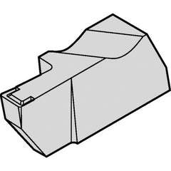 Kennametal - 2NGD K Grade KCU10, 1.5mm Cutting Width Carbide Grooving Insert - 0.16" Max Depth of Cut, Right Hand, 0.191mm Corner Radius, AlTiN Finish - Benchmark Tooling