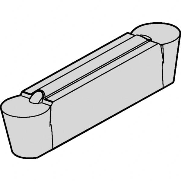 Kennametal - 5A4 Grade KYS30, 5mm Cutting Width Ceramic-SI Grooving Insert - 3.8mm Max Depth of Cut, Neutral, Uncoated - Benchmark Tooling