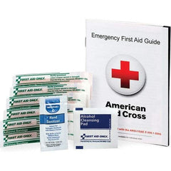 PRO-SAFE - 20 Piece, 1 Person, Guide Pack First Aid Kit - 1/8" Wide x 5-1/4" Deep x 7" High, Bag - Benchmark Tooling