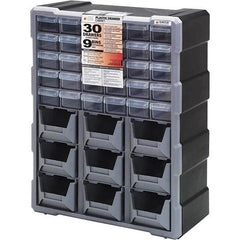 Quantum Storage - 39 Drawer, Small Parts Drawer Cabinet System - 23-3/4" Deep x 6-1/4" Wide x 15" High - Benchmark Tooling