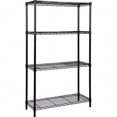 Quantum Storage - 4 Shelf Wire Shelving - Starter Unit - 18" Wide x 48" Deep x 86" High, - Benchmark Tooling