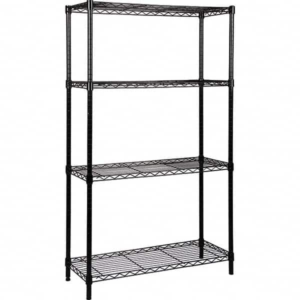 Quantum Storage - 4 Shelf Wire Shelving - Starter Unit - 24" Wide x 48" Deep x 63" High, - Benchmark Tooling