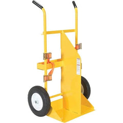 Vestil - 500 Lb Capacity 57" OAH Torch Cart - Dual Grip Handle, Steel, Foam Filled Wheels - Benchmark Tooling