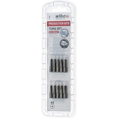 Wiha - 1/4" Drive, #3 Torq-Set Screwdriver Bit - 1" OAL - Benchmark Tooling