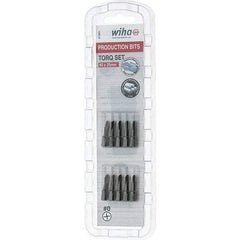 Wiha - 1/4" Drive, #0 Torq-Set Screwdriver Bit - 1" OAL - Benchmark Tooling