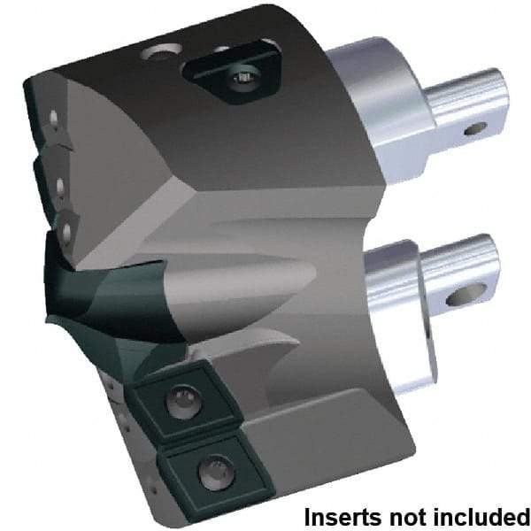 Kennametal - Series KSEM Plus, 84mm Diam Grade B1 140° Replaceable Drill Tip - Steel, Uncoated, 9 Seat Size, Through Coolant - Benchmark Tooling