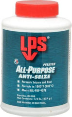 LPS - 0.5 Lb Can General Purpose Anti-Seize Lubricant - Molybdenum Disulfide, -65 to 1,800°F, Blue/Gray, Water Resistant - Benchmark Tooling