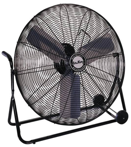 Air King - 30" Blade, 1/4 hp, 3,450, 6,000 & 7,650 CFM, Low Floor Stand Industrial Circulation Fan - Benchmark Tooling