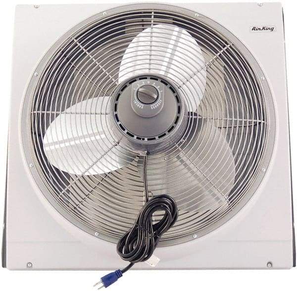 Air King - 20" Blade, 3,560 Max CFM, Window Fan - 1.8/3.2 Amps, 110 Volts, 3 Speed - Benchmark Tooling