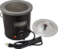 WAAGE - 2 Qt, 5" Deep, 150 to 450°F, Dip Coat Pot - 5-1/2" ID, 115 Volts, 600 Watts - Benchmark Tooling