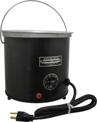 WAAGE - 1 Gal, 5-1/2" Deep, 150 to 450°F, Dip Coat Pot - 8" ID, 115 Volts, 1000 Watts - Benchmark Tooling