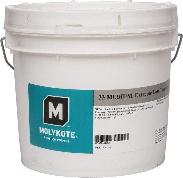 Dow Corning - 8 Lb Can Lithium Low Temperature Grease - Pink, Low Temperature, 400°F Max Temp, NLGIG 2, - Benchmark Tooling