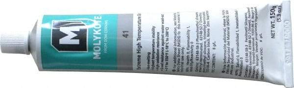 Dow Corning - 5.3 oz Tube Lithium High Temperature Grease - Black, High Temperature, 550°F Max Temp, NLGIG 2, - Benchmark Tooling