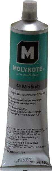 Dow Corning - 5.3 oz Tube Lithium High Temperature Grease - White, High Temperature, 400°F Max Temp, NLGIG 2, - Benchmark Tooling