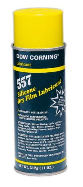 Dow Corning - 16 oz Aerosol Dry Film Moly/Silicone Lubricant - Clear, -40°F to 110°F - Benchmark Tooling