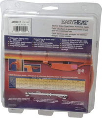 EasyHeat - 15' Long, Preassembled, Fixed Length, Fixed Wattage, Protection Heat Cable - 120 Input Volts, 105 Watts - Benchmark Tooling