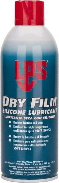 LPS - 16 oz Aerosol Dry Film/Silicone Lubricant - Clear, 500°F Max - Benchmark Tooling