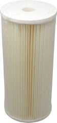 Pentair - 4-1/2" OD, 5µ, Cellulose Polyester Pleated Cartridge Filter - 9-3/4" Long, Reduces Sediments - Benchmark Tooling