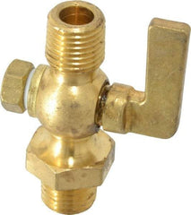 Conbraco - 1/4" Pipe, Lever Handle, MNPT x MNPT End Connection, Air Cock - 200 Max psi, Brass - Benchmark Tooling