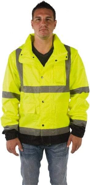 Utility Pro Wear - Size 5XL, Yellow, Rain Jacket - 5 Pockets - Benchmark Tooling