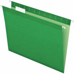 Pendaflex - 8-1/2 x 11", Letter Size, Bright Green, Hanging File Folder - 11 Point Stock, 1/5 Tab Cut Location - Benchmark Tooling