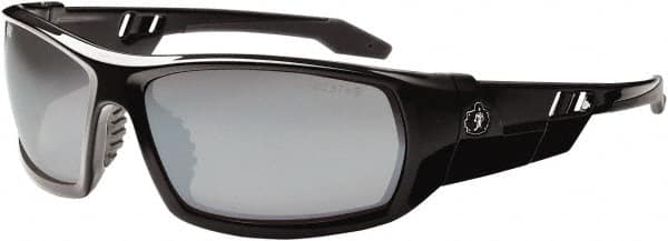 Ergodyne - Silver Lenses, Framed Safety Glasses - Uncoated Lenses, Size Universal, Wrap Around - Benchmark Tooling