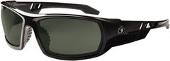 Ergodyne - Green Lenses, Framed Polarized Glasses - Uncoated Lenses, Size Universal, Wrap Around - Benchmark Tooling