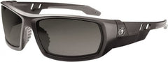 Ergodyne - Smoke Lenses, Framed Safety Glasses - Uncoated Lenses, Size Universal, Wrap Around - Benchmark Tooling